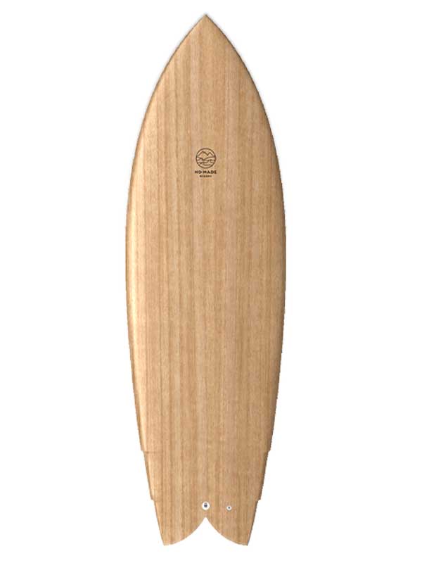 Fish in legno di powolania surfboard custom