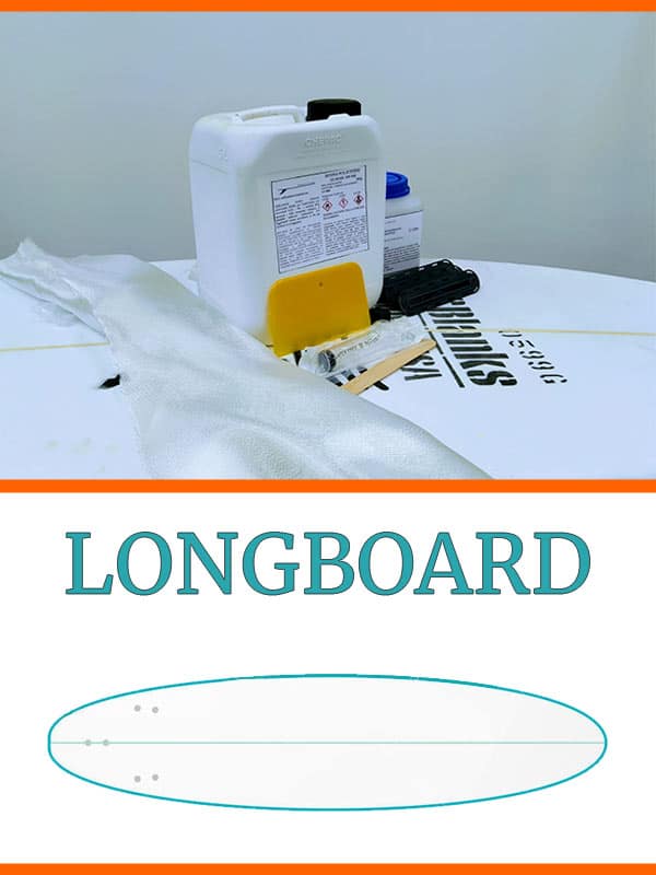 kit costruzione tavola surf longboard in PU Poliuretano