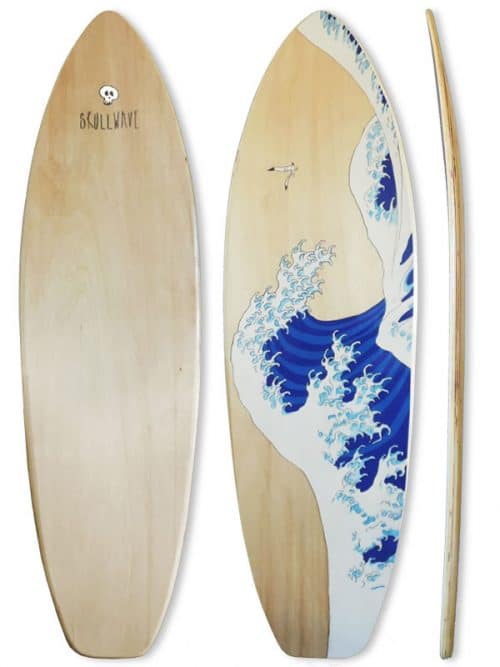 Tavola surf Grande onda di Hokusai design arte e cultura surf