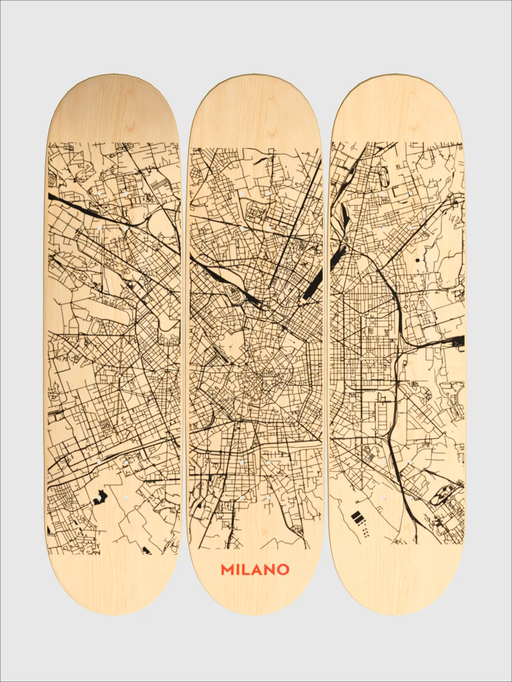 Skateboard decor SKX Milano design